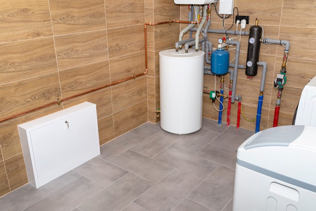 Residential water heater and plumbing system installed in Pueblo